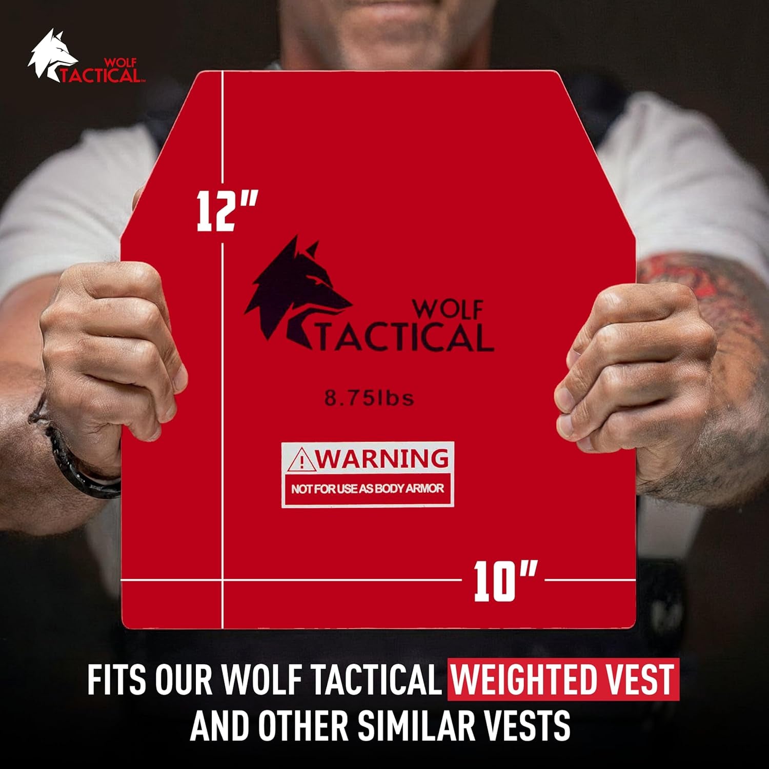 Weight Vest Plates - 5.75/8.75/14.5/19.75LB Pairs - Wods, Strength Training, Running, Heavy Workouts